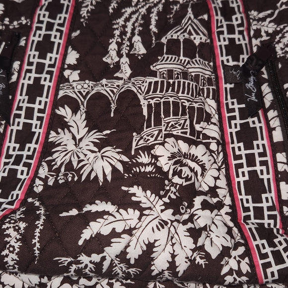 Vera Bradley Brown and White Quilted Bag - Picture 3 of 16